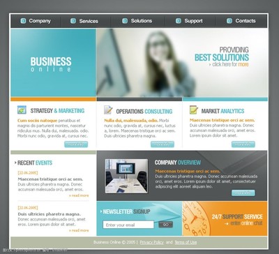 国外企业网站设计中的图片与软件开发实践